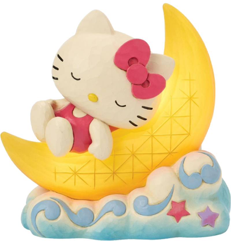 Hello Kitty on LED Moon