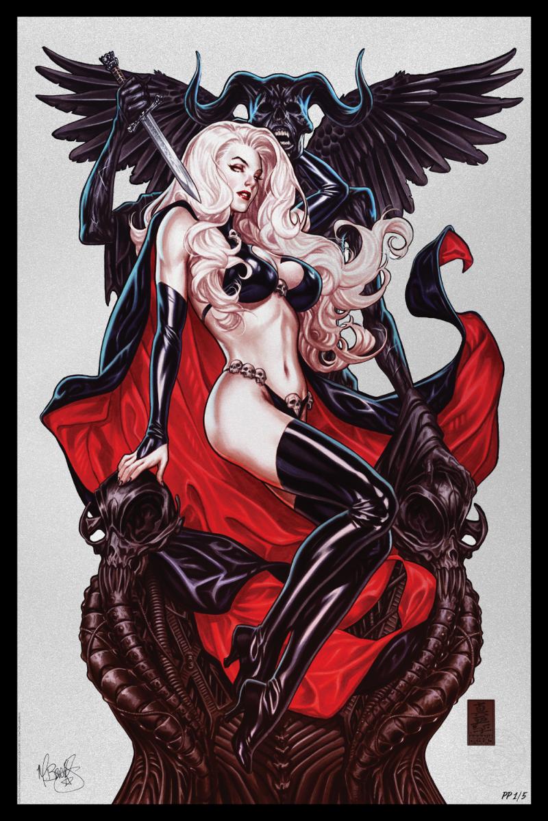 SIDESHOW ART PRINTS Lady Death: Blasphemy Anthem