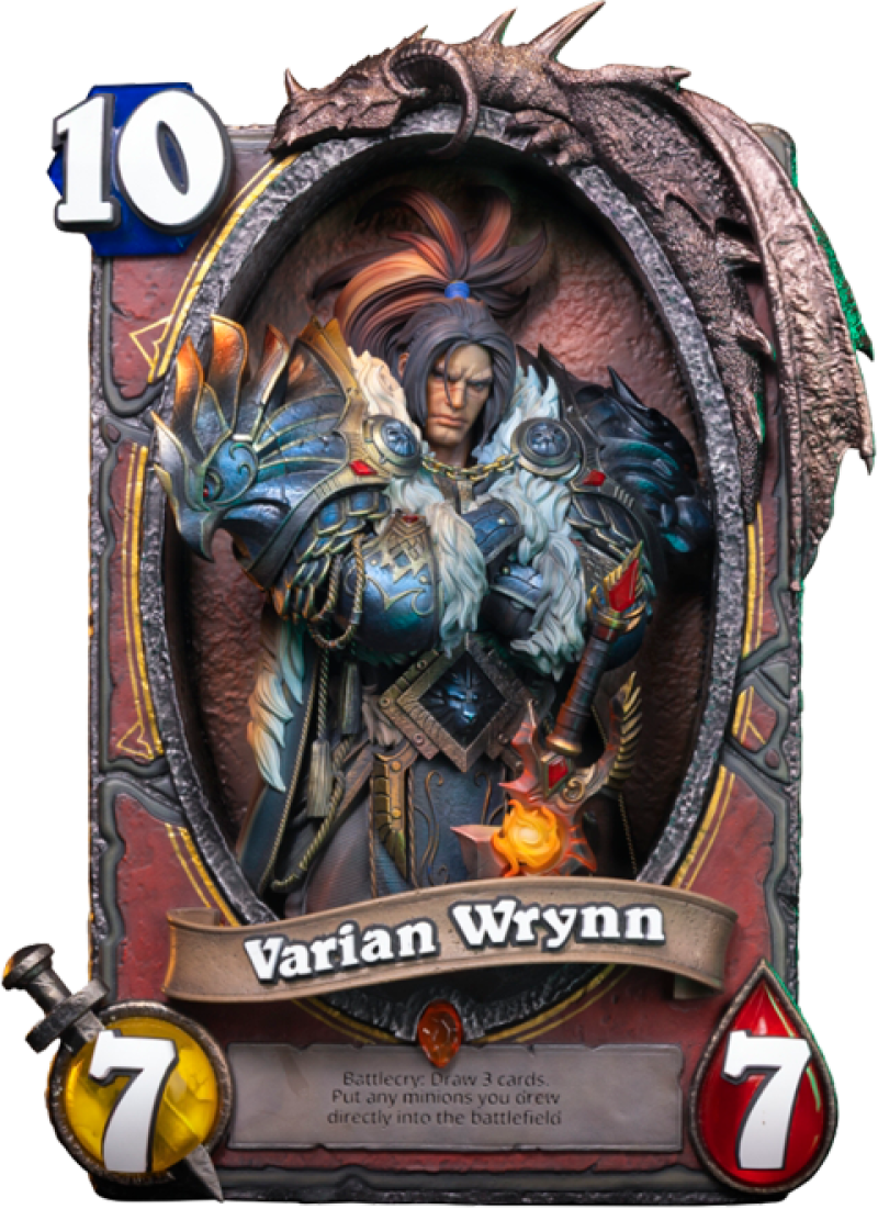 Varian Wrynn 3D Art Frame