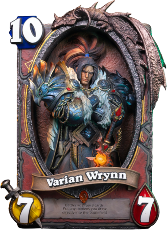 Varian Wrynn 3D Art Frame